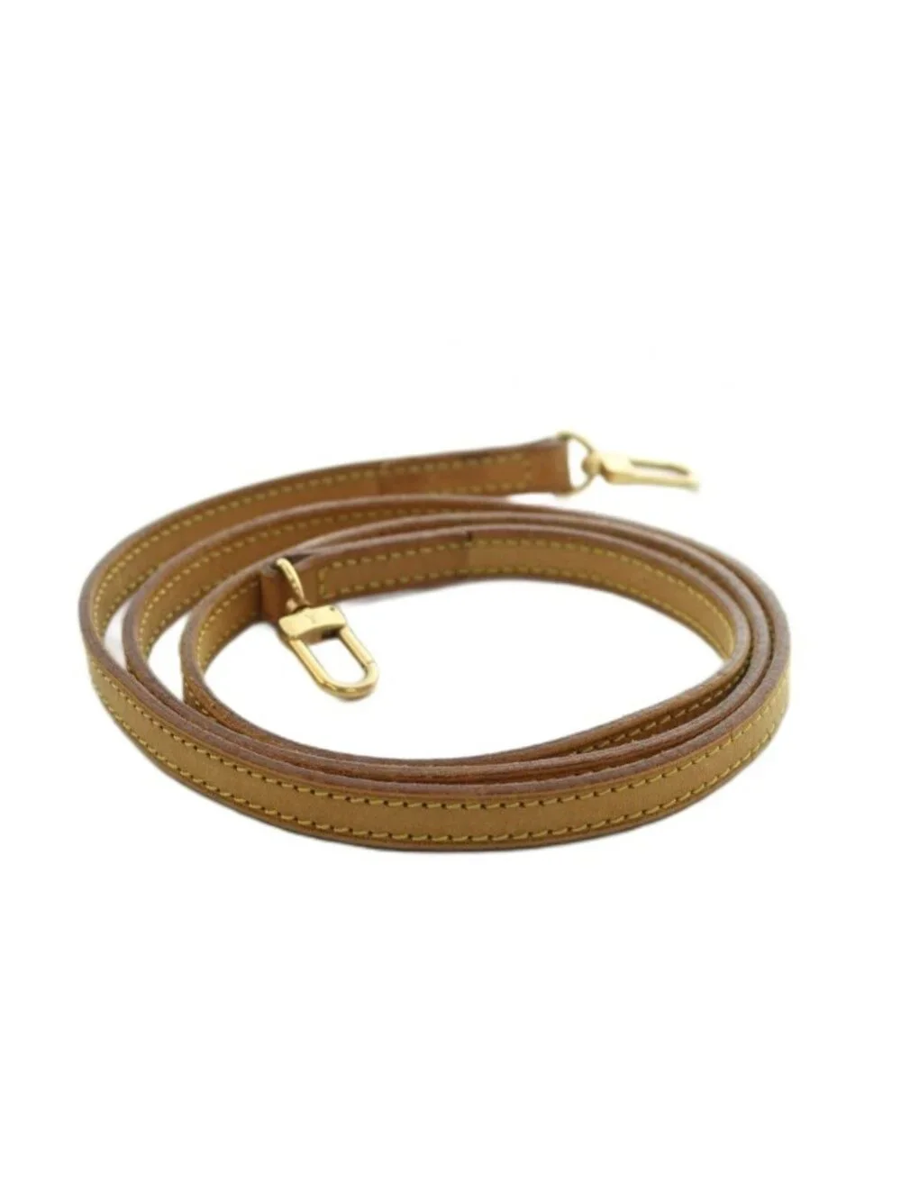 Louis Vuitton Shoulder Strap Leather Beige
